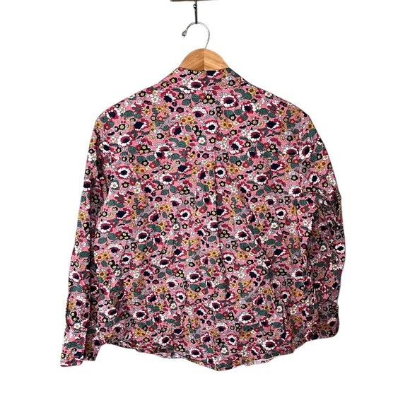 Boden Relaxed Cotton Shirt Pink Ditsy Floral - Picture 3 of 11